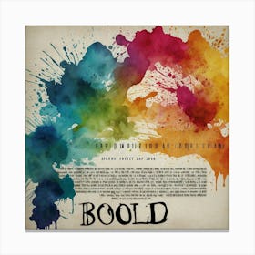 Bood well Bood style item Canvas Print