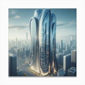 Futuristic Skyscraper 1 Canvas Print