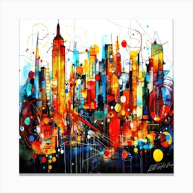Cityscape New York - Skyline New York Canvas Print