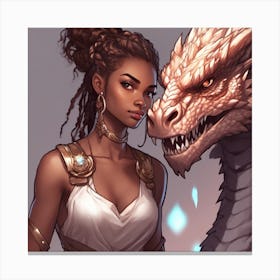 Dragon Priestess I Canvas Print