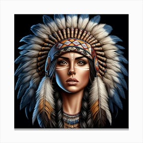 Indian Woman 3 Canvas Print