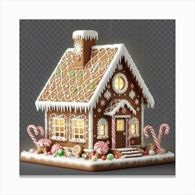 Gingerbread House 4 Canvas Print