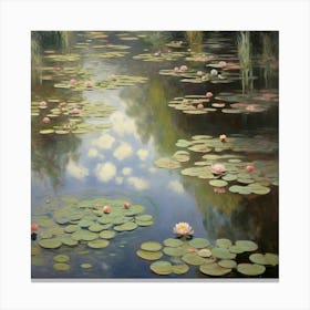 Pond With Water Lilies, Claude Monet Canvas Print