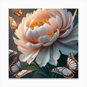 This Is A Beautiful 3d Modeling Spectral Flower Canvas Print