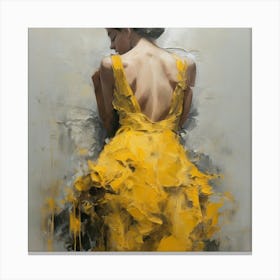 'Yellow Dress' 1 Canvas Print