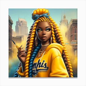 Urban Afrofuturism Canvas Print