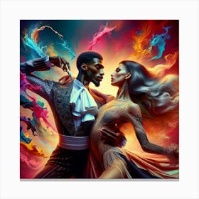 Dancing The The Paso Doble Canvas Print
