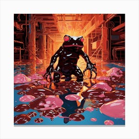 Frog dance Canvas Print