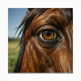 Eye Of A Horse 20 Canvas Print