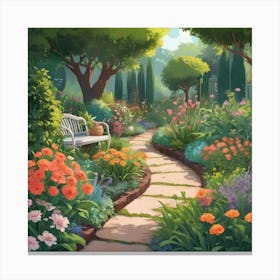 Garden Path 9 Canvas Print