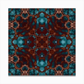 Blue Bubbles Pattern 3 Canvas Print