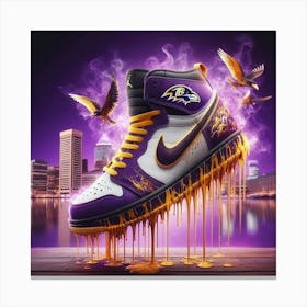 Baltimore Ravens Dunk Canvas Print