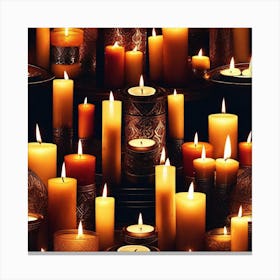 Many Candles Canvas Print