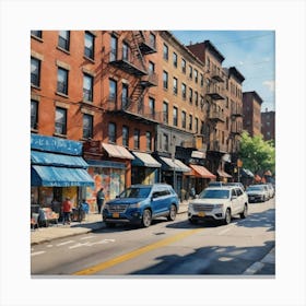 Brooklyn Street View 1 Canvas Print