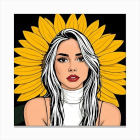 Sunflower Girl 3 Lienzo