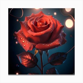 Realistic Best Quality Masterpiece13 Red Canvas Print