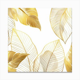 Gold Leaves 1 Canvas Print