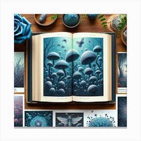 Book Of Mushrooms Canvas Print