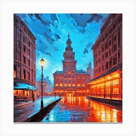 Night In The City 6 Canvas Print