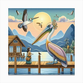 Pelican 1 Canvas Print