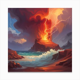 Hawaiian Lava Canvas Print