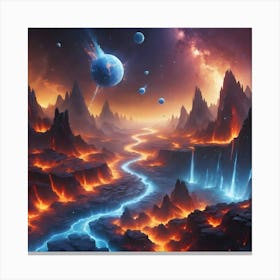 Cosmic Night Canvas Print