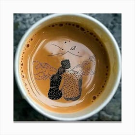 Coffee Cup Art Canvas Print