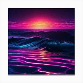 Sunset In The Ocean 27 Canvas Print