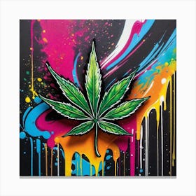 Marijuana Leaf 10 Canvas Print