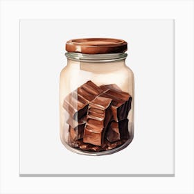 Chocolate In A Jar 5 Canvas Print