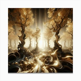 Golden Forest 25 Canvas Print