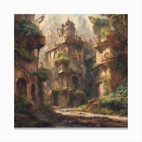 Fantasy City 14 Canvas Print