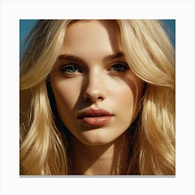 Blond Beauty Canvas Print