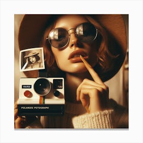 Polaroid Portrait Canvas Print