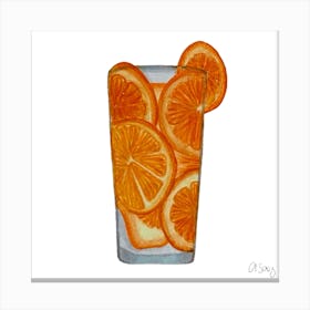 Orange Drink Canvas Print