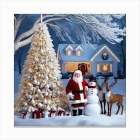 Christmas Santa 1 Canvas Print