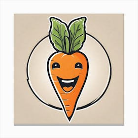 Carrot Happy Canvas Print