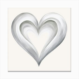 Heart Of Silver Canvas Print