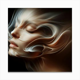 Smokey Face 2 Canvas Print