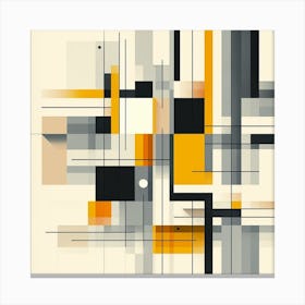 Bauhaus Geometry: A Modern Interpretation of a Classic Style Canvas Print