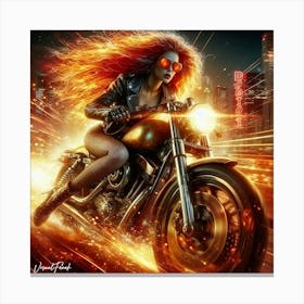 Inferno Rider 1 Canvas Print