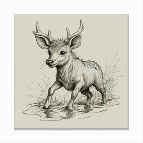 Deer! 39 Canvas Print