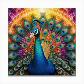 Peacock 15 Canvas Print