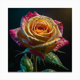 Yellow Rose Canvas Print