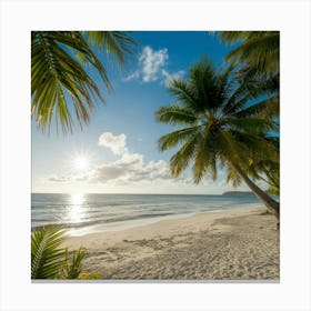 St Lucia Beach Canvas Print