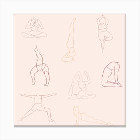 All Bodies Are Yoga Bodies Square Canvas Print
