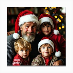 Christmas Father2 Canvas Print