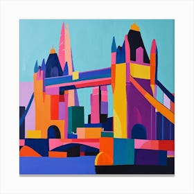 Abstract Travel Collection London England 2 Canvas Print