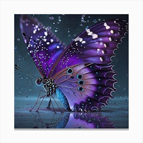 Purple Butterfly 1 Canvas Print