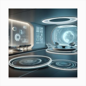 Futuristic Room 2 Canvas Print